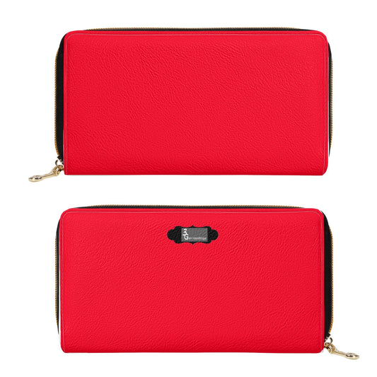 Elegant Vegan Leather Wallet (Red)