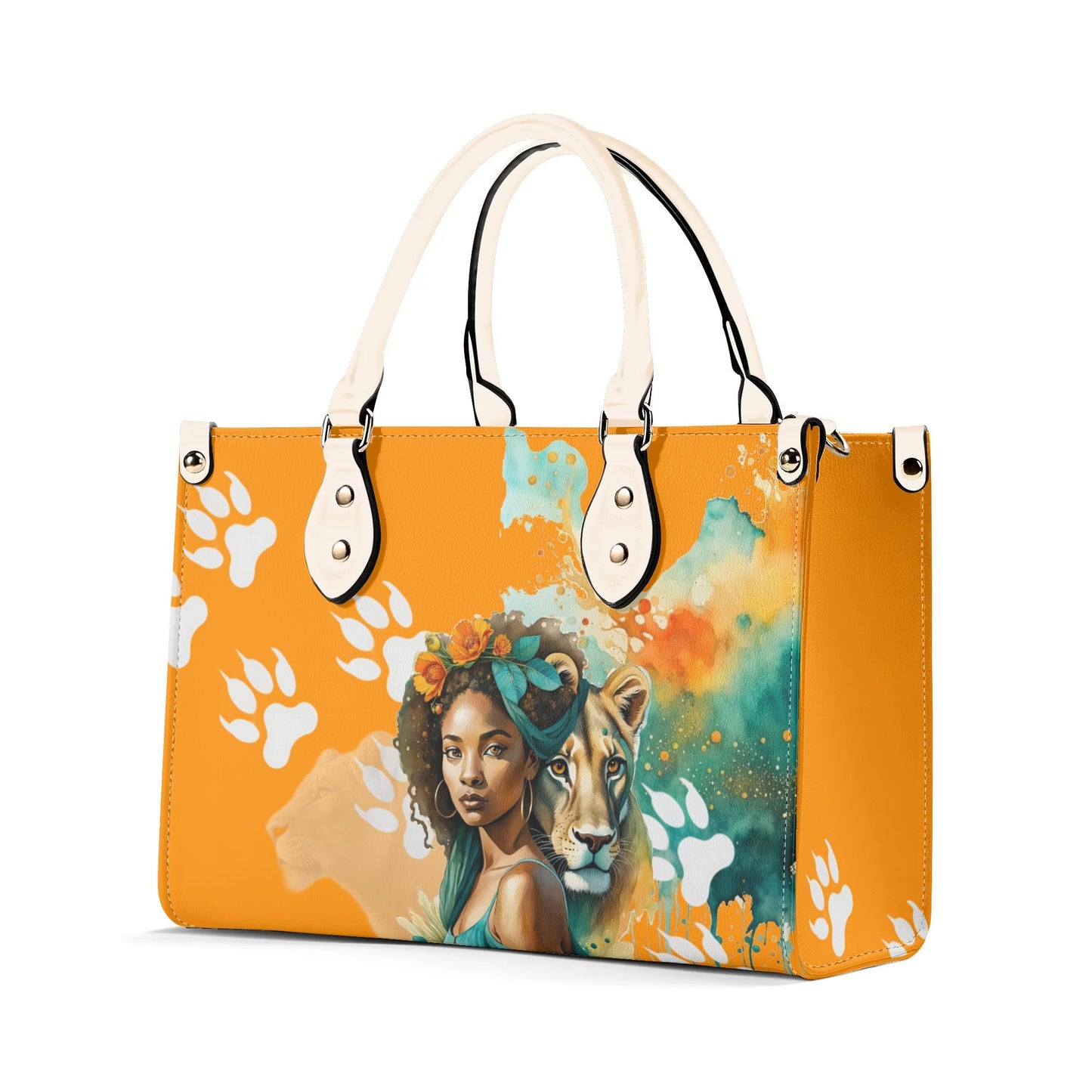 I am Fierce Stylish Leather Tote Handbag