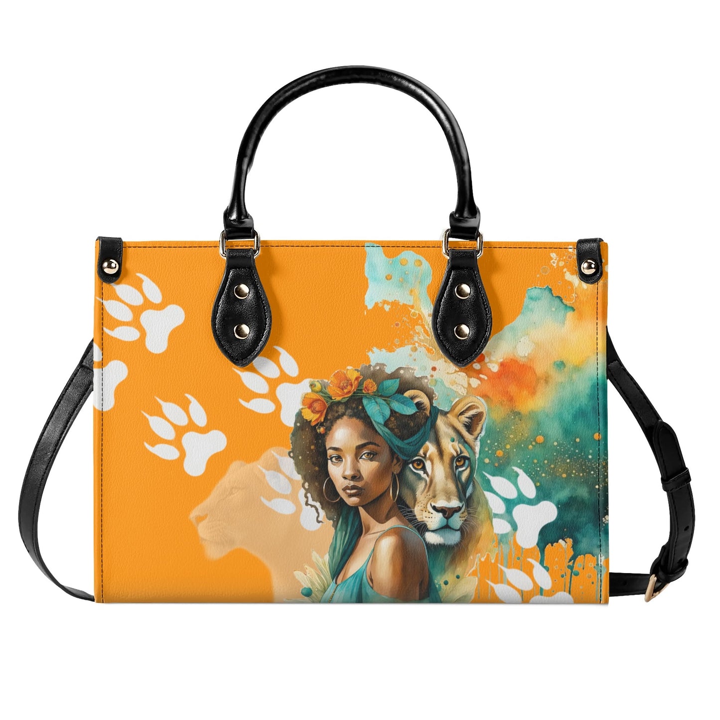 I am Fierce Stylish Leather Tote Handbag