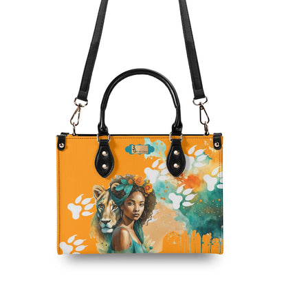 I am Fierce Stylish Leather Tote Handbag