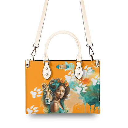 I am Fierce Stylish Leather Tote Handbag