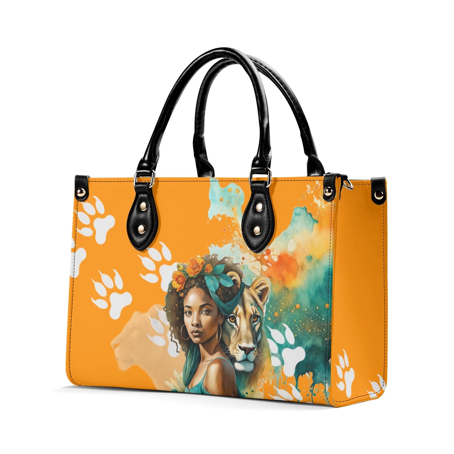 I am Fierce Stylish Leather Tote Handbag