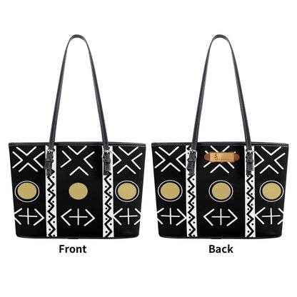 Kustom Kente Leather Tote Bag