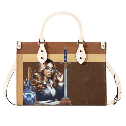 The Three Powers Stylish Leather Tote Handbag (01)