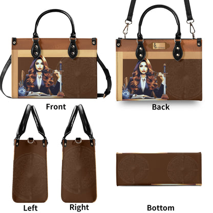 The Three Powers Stylish Leather Tote Handbag (02)