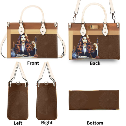 The Three Powers Stylish Leather Tote Handbag (02)