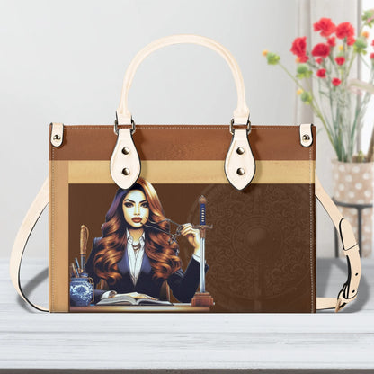 The Three Powers Stylish Leather Tote Handbag (02)