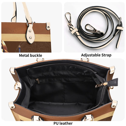 The Three Powers Stylish Leather Tote Handbag (02)