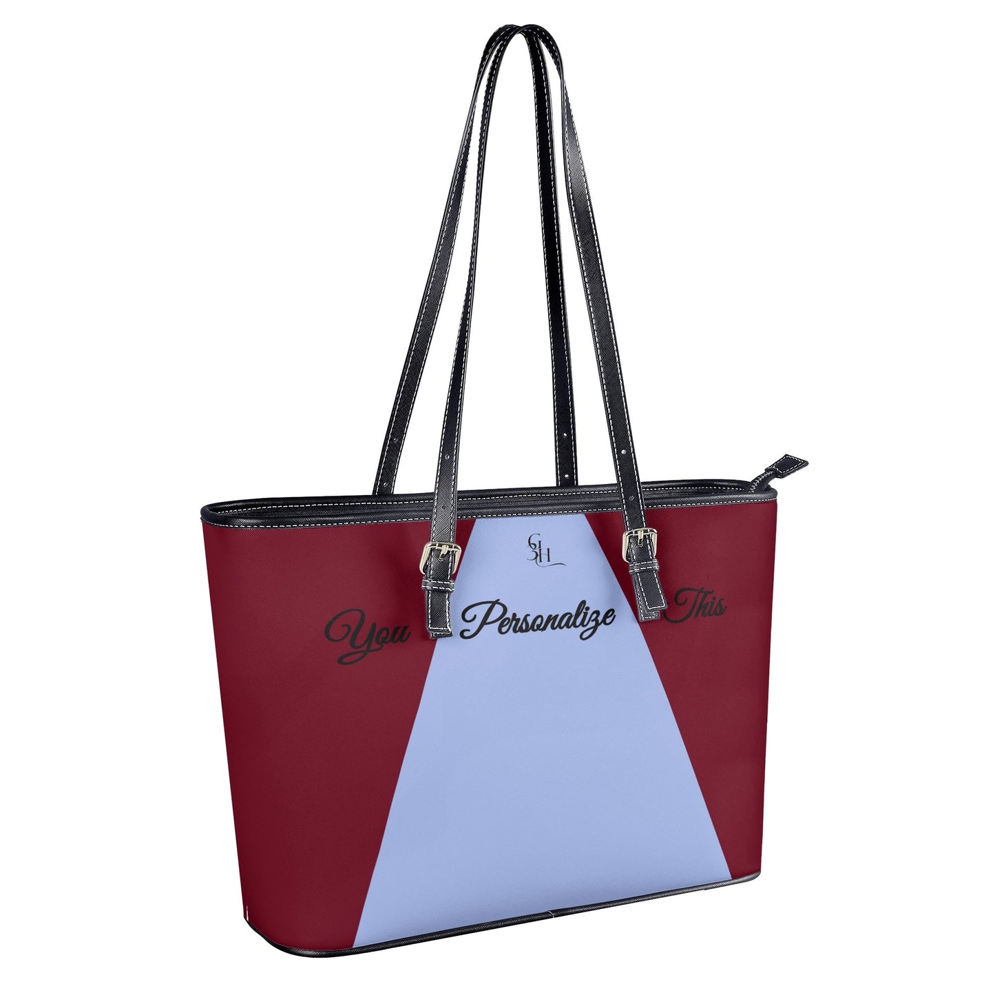 Burgundy Bliss Classic Leather Tote Bag