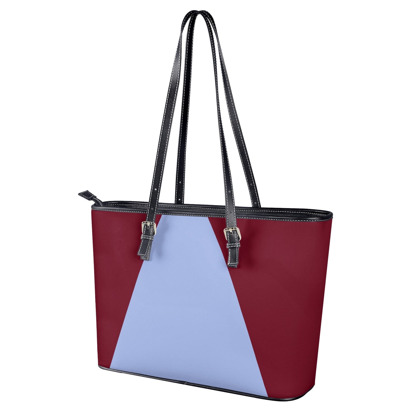 Burgundy Bliss Classic Leather Tote Bag