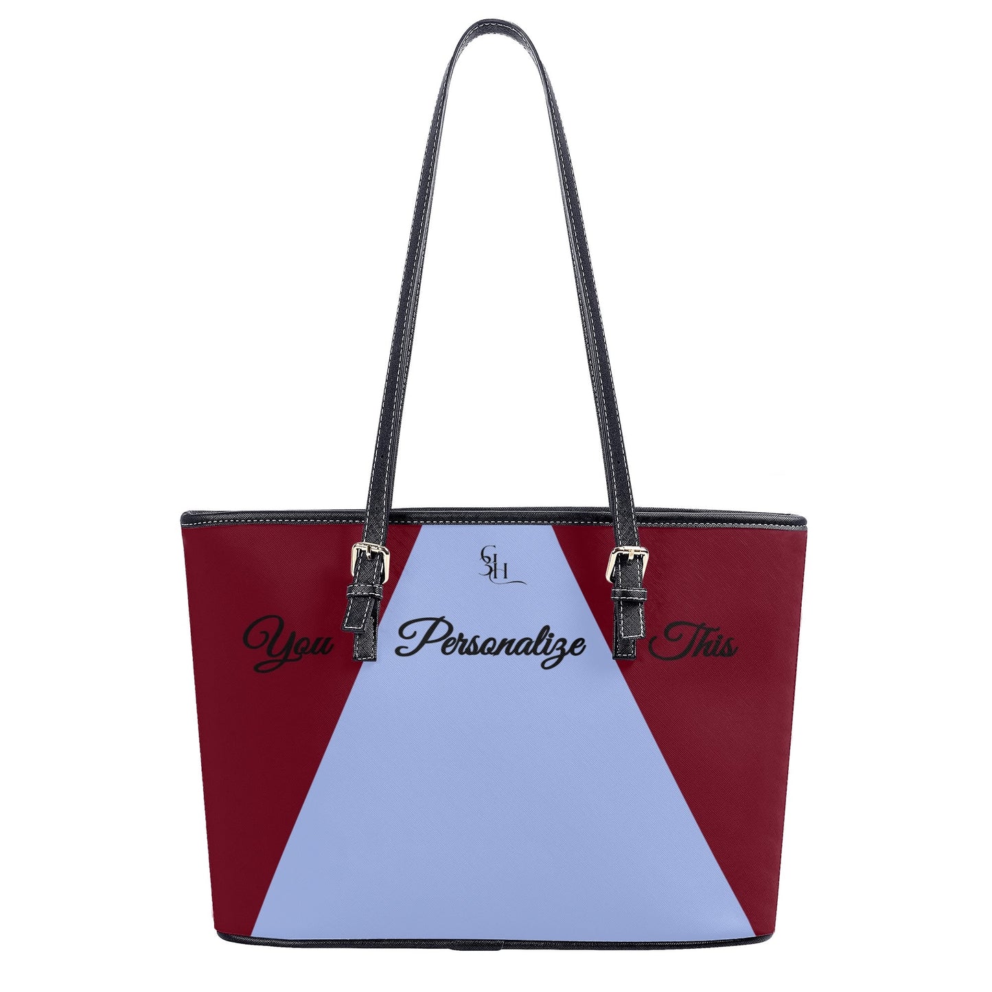 Burgundy Bliss Classic Leather Tote Bag