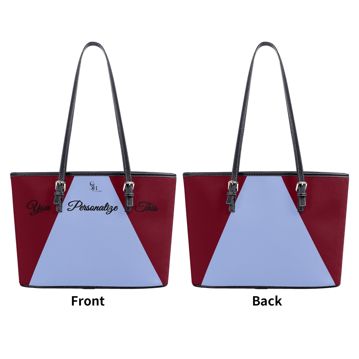 Burgundy Bliss Classic Leather Tote Bag