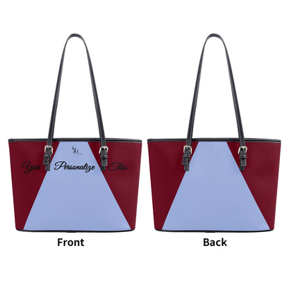 Burgundy Bliss Classic Leather Tote Bag