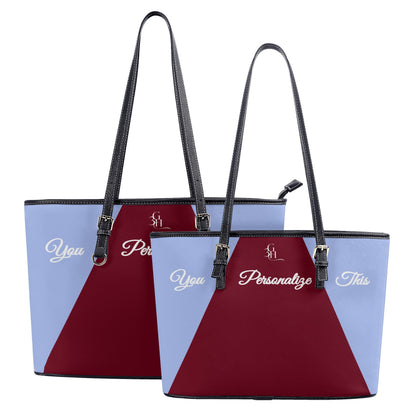 Burgundy Bliss Classic Leather Tote Bag