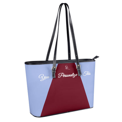 Burgundy Bliss Classic Leather Tote Bag