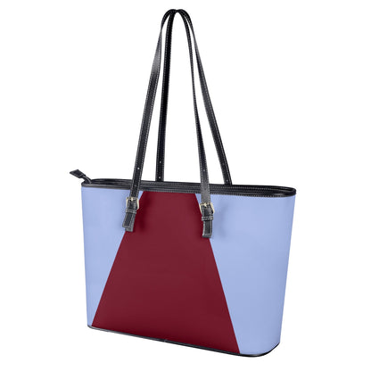 Burgundy Bliss Classic Leather Tote Bag