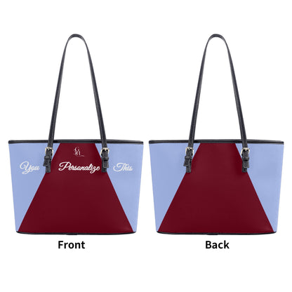 Burgundy Bliss Classic Leather Tote Bag