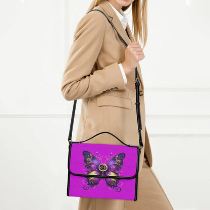 Enchanted Wings Leather Satchel Bag