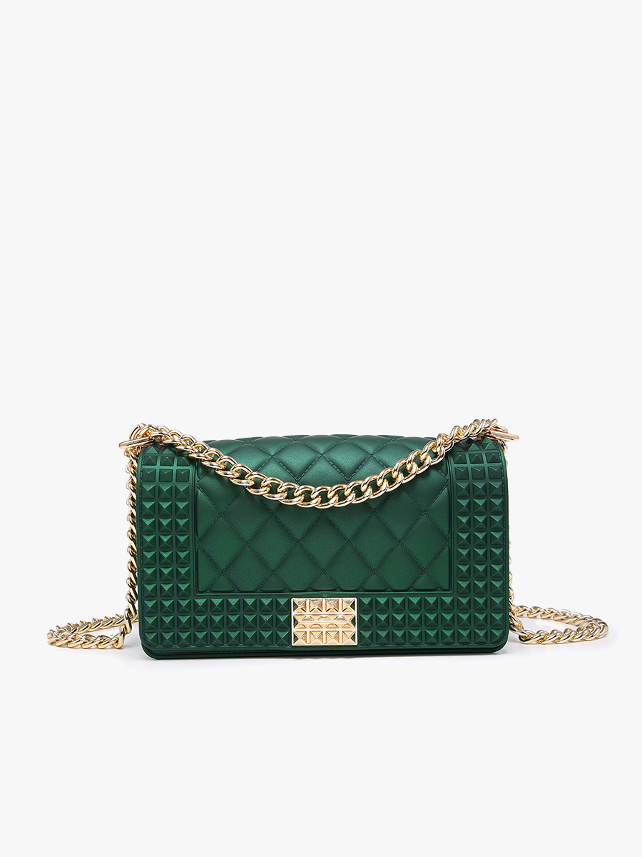 Donna Studded Jelly Chain Crossbody Bag