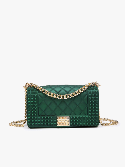Donna Studded Jelly Chain Crossbody Bag