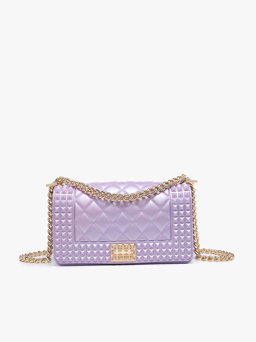 Donna Studded Jelly Chain Crossbody Bag