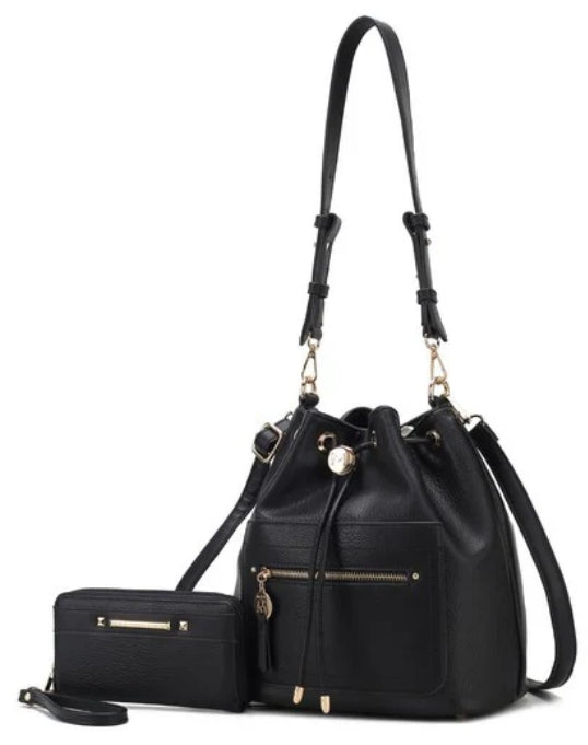 MKF Larissa Bucket Handbag with Wallet by Mia K