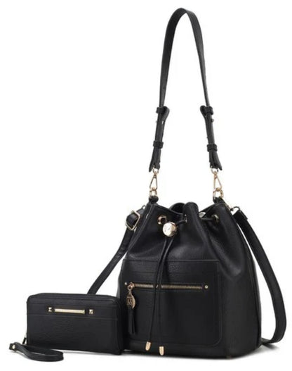 MKF Larissa Bucket Handbag with Wallet by Mia K
