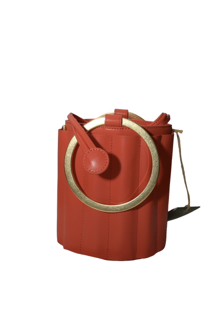 Water Metal Handle Small Bucket Bag