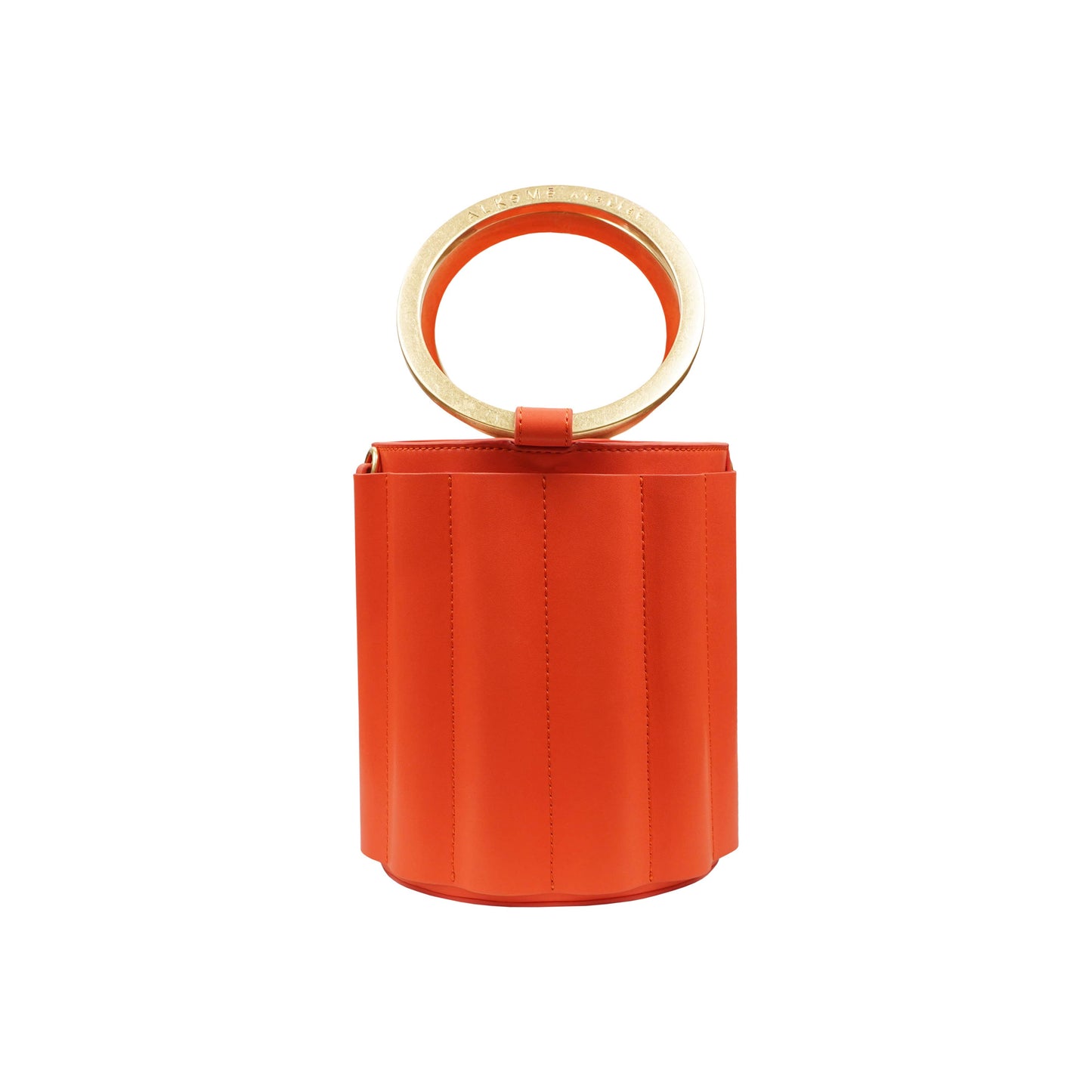 Water Metal Handle Small Bucket Bag