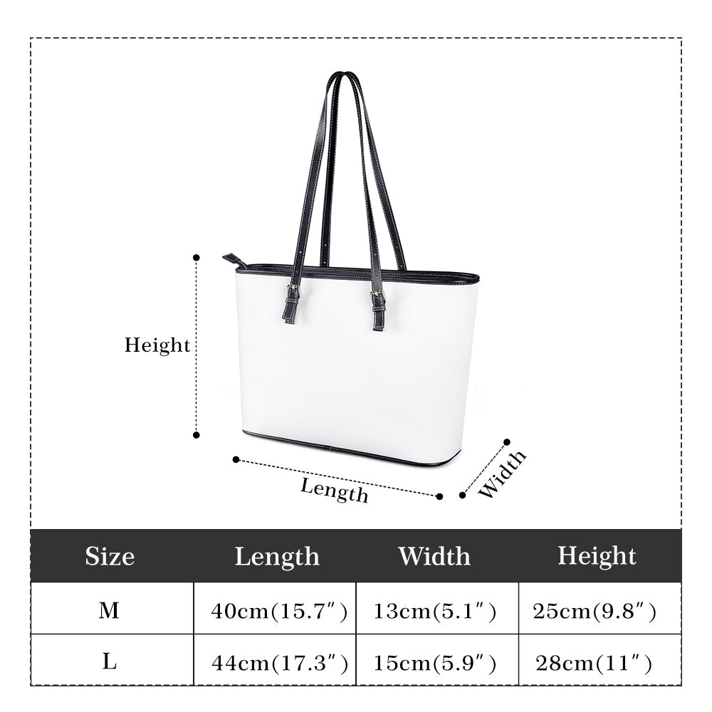 Joy Is Always In Fashion Leather Tote Bag (01)