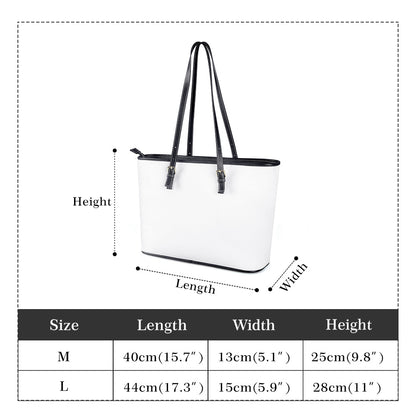 Joy Is Always In Fashion Leather Tote Bag (02)